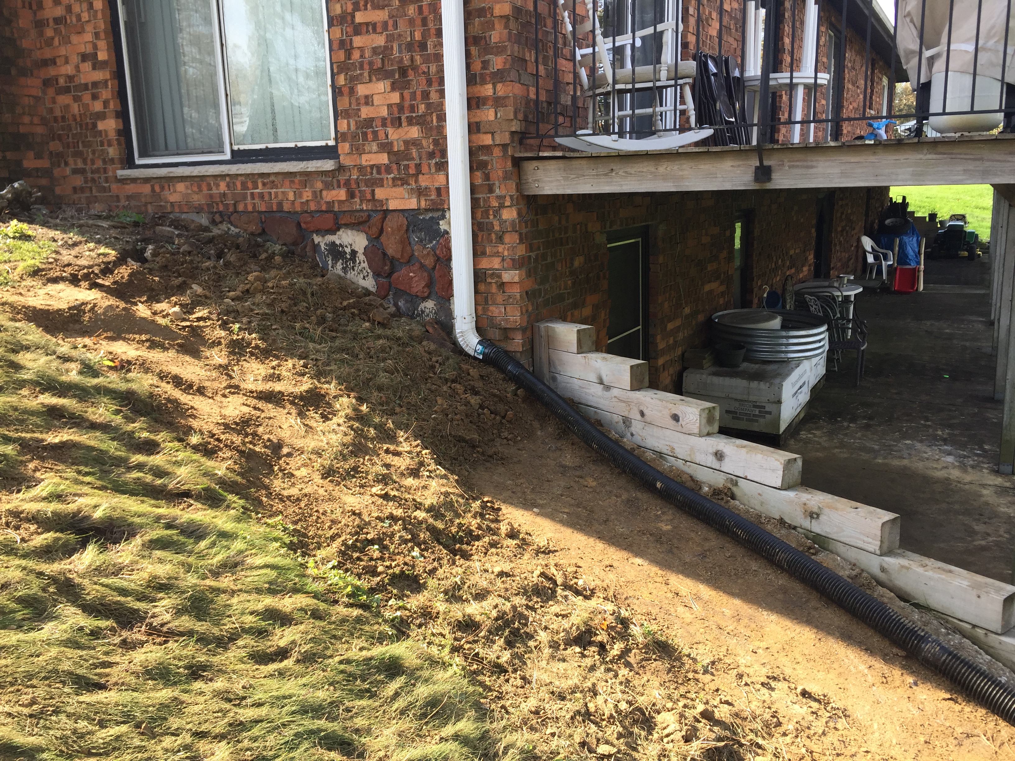 Timber Retaining Wall