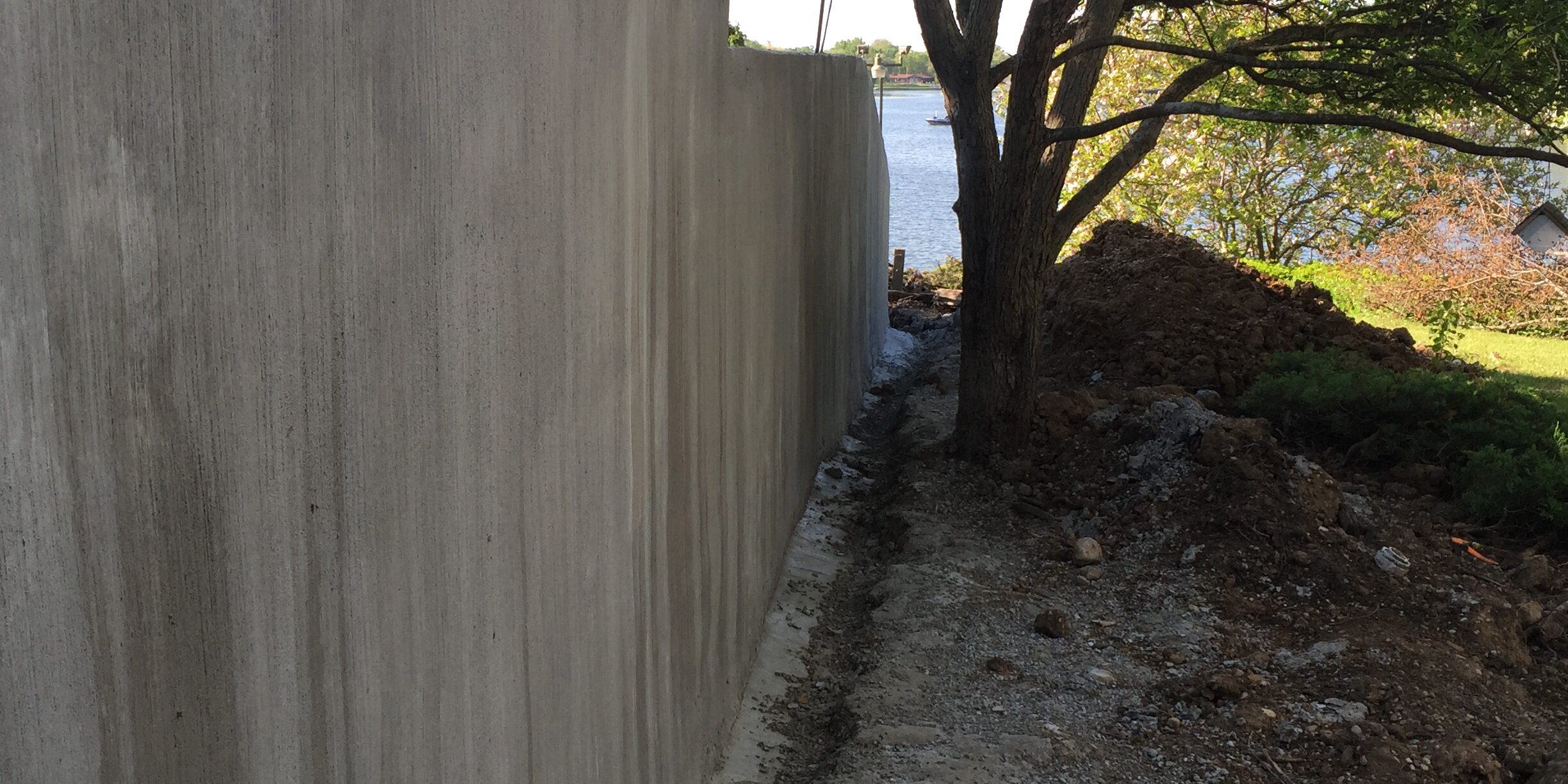 New Wing Wall Poured