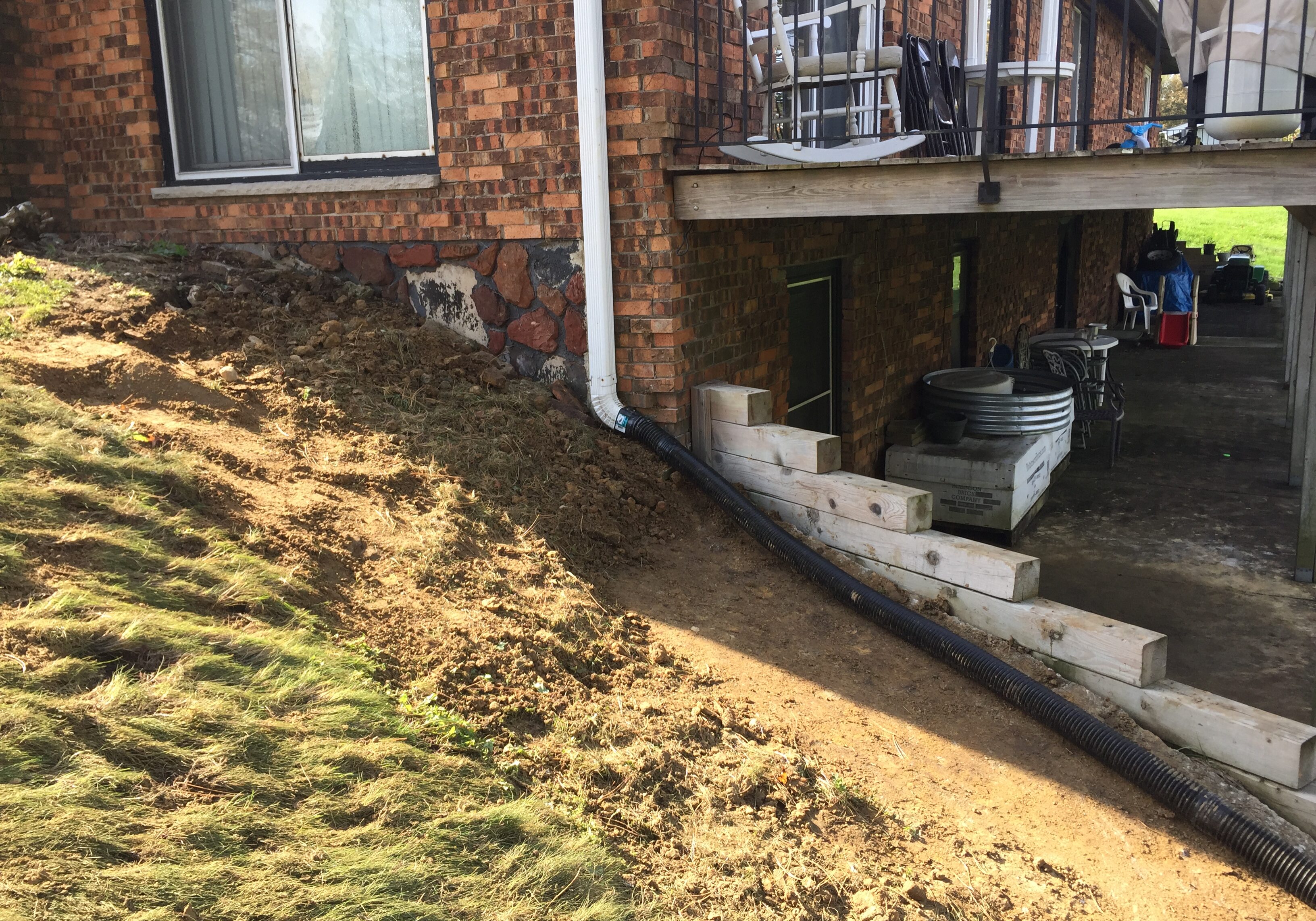 Timber Retaining Wall